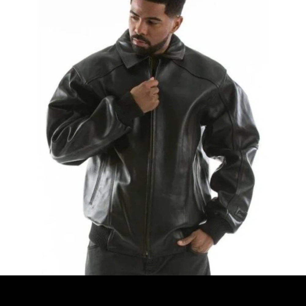 Men's Black Leather Jacket